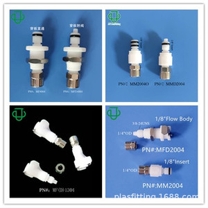 Conector macho de conexión rápida de plástico POM serie Jiyou M 14Od con tuerca de bloqueo de doble junta tórica, conexión recta. - Product Image 3