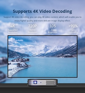 Proyector DLP Láser 4K, Mini <span class=keywords><strong>Cine</strong></span> <span class=keywords><strong>en</strong></span> Casa, Televisor 3D, Full HD 720P, Recargable, Proyector de <span class=keywords><strong>Cine</strong></span> para Exteriores con Wifi 5G y Panel Táctil - Product Image 6