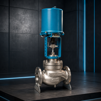 Vanne de régulation de débit automatisée pour pipeline, structure électrique à globe, en acier inoxydable, fourniture d'ingénierie OEM