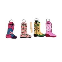Nouveaux Designs Chapstick Holder Néoprène Baume À Lèvres Titulaire Porte-clés Fille Décoration Accessoires Avec Impression Personnalisée