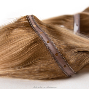 Extensiones de Cabello Humano Virgen 100% con Orificios, Extensiones de Cabello Butterfly XO con Trama y Orificios, Doble Trama, Puntas Gruesas - Product Image 3