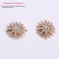 Clip décoratif pour chaussures SF Snowflake Rhinestone, boucle pour chaussures femme, accessoires pour chaussures, ornement floral, 2,5-3,5 cm, couleur personnalisée