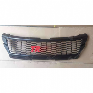 Calandre de course de pièces d'auto noires de pick-up 4x4 avec lumière ambre pour Mitsubishi Triton L200 2019 2020 <span class=keywords><strong>2021</strong></span> grilles de radiateur de voiture Bodykit - Product Image 3