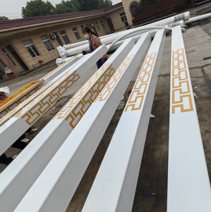 जियाओ निर्माता मुक्त डिजाइन शंकल 3 मीटर 5 मीटर गैल्वेनाइज्ड स्टील आउटडोर सौर स्ट्रीट लाइट पोल 10 साल की वारंटी 180-200 किमी/घंटा - Product Image 1