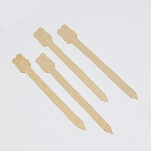 Brochettes en bambou sculptées d'animaux fantaisie, nouveau style, 150 mm de long, pour fruits et cocktails - Product Image 4