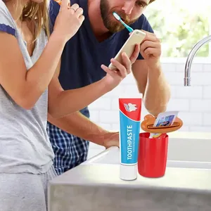 1 pièce Distributeur de dentifrice multifonctionnel en forme d'animal mignon, pour tubes de salle de bain, article ménager - Product Image 3