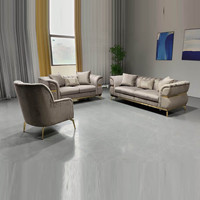 Canapé Chesterfield en velours de style français PZCN HOME, canapés de luxe pour salon, ensemble de canapés 1+2+3 places, meubles de salon à vendre