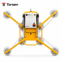 Pengangkat Vakum Listrik Penuh Tipe X Tipe H 400-1200kg Peralatan Penanganan Kaca Logam Batu dengan Rangka Suction Cup Kustom