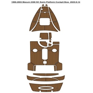 Plancher en teck EVA Maxum 2300 SC 1998-2003 pour yachts et navires marins, best-seller sur eBay et AliExpress - Product Image 5