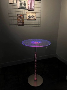 Mesa de Centro LED con Logotipo Personalizable y Combinación de Silla de Bar con Luz LED para una Atmósfera Romántica con Cualquier Patrón de Iluminación - Product Image 6