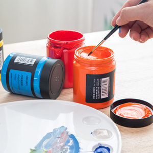 Deli 73875 <span class=keywords><strong>ropa</strong></span> Diy 300ml <span class=keywords><strong>pintura</strong></span> acrílica <span class=keywords><strong>pintura</strong></span> de pared pigmento pintado a mano <span class=keywords><strong>para</strong></span> estudiantes de arte 48 barriles por juego de cartón - Product Image 4