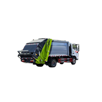 Camion compacteur de déchets Dongfeng Duolika 6m³ avec élévateur de bacs, empattement 3308 mm, pour le service de collecte des déchets
