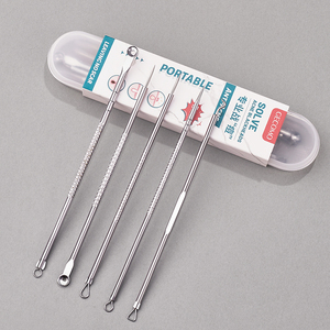 GECOMO เครื่องกำจัดสิวเสี้ย<span class=keywords><strong>น</strong></span>สแตนเลสสำหรับการดูดสิวเสี้ยนอ<span class=keywords><strong>ย</strong></span>่างแม่<span class=keywords><strong>น</strong></span>ยำและทำความสะอาดรูขุมข<span class=keywords><strong>น</strong></span>บนใบหน้า - Product Image 1