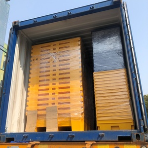 LLDPE ถังบรรจุน้ำมันรั่วไหลแท่นวางสินค้าโพลีคอนโทรล HDPE 4 IBC ภาชนะบรรจุพลาสติกกันรั่วแพลตฟอร์มเดียว - Product Image 3