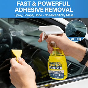 Décapant adhésif <span class=keywords><strong>pour</strong></span> enlever les résidus d'étiquettes, de rubans, de colle, de chewing-gum, de mastic, nettoyant <span class=keywords><strong>pour</strong></span> colle avec grattoir, fonctionne sur le verre, le vinyle, le métal - Product Image 2