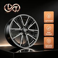 Rueda de Aluminio con Diseño Cóncavo en V, Acabado Mecanizado, para Autos de Pasajeros, Antioxidante, Personalización Disponible al por Mayor