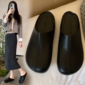 Thiết Kế Vẽ Tùy Chỉnh Của Phụ Nữ Thời Trang Slide Dép Đi Trong Nhà Lười Biếng <span class=keywords><strong>Retro</strong></span> Gót Lân-Miễn Phí Muller Giày Internet Cho Dép Đi Trong Nhà - Product Image 4