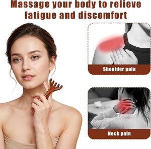 Peigne à dents larges en bois de santal rouge fait main pour masser le cuir chevelu, pliable, pour la maison, les voyages et l'utilisation en salon - Product Image 3