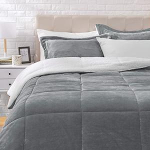 Wholesale Cheap 160x240cm <strong>Double</strong> Sided White Sherpa/<strong>Teddy</strong> <strong>Fleece</strong> Fabric 250gsm Polyester Filling Soft Flannel Blanket - Product Image 3