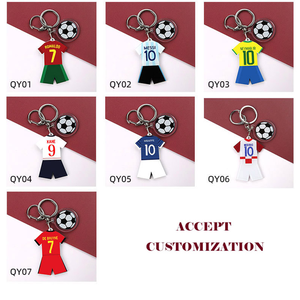 Chuangdong - Accesorios de Moda para Fanáticos del Fútbol, Regalo de Acero Inoxidable, Goma y Poliéster, Abrebotellas, Trofeo, Llavero con Diseño de Camiseta - Product Image 4