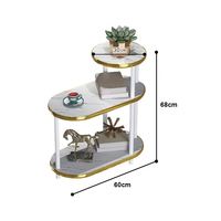 Table d'appoint mobile en MDF pour salon, chambre, balcon, design moderne