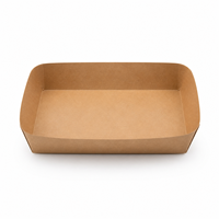 Cloudbri 6-delige wegwerp voedselbak van kraftpapier voor catering, afhaalmaaltijden, fruitsalade en snackverpakkingen
