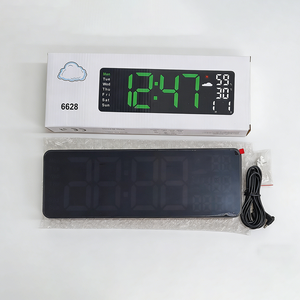 Escritorio Inteligente con Reloj Despertador Digital LED de 12 Pulgadas, Alimentado por USB, Luz Nocturna de Neón, Calendario, Estación Meteorológica, Temperatura y Humedad Semanales - Product Image 5