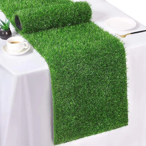 Caminos de mesa de césped artificial rectangulares de 10 cm o menos, artículo decorativo para escritorio, decoración del hogar y exteriores. - Product Image 2
