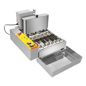 Commercial Stainless Steel Mini Donut Maker Fully Automatic 6 <b>Rows</b> Doughnut Frying <b>Machine</b> for Bakeries Flour Mills Used - Product Image 6