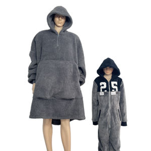 Wholesale <strong>Fluffy</strong> <strong>Pyjamas</strong> Hooded Sleeping Wear Can Be Turned Into a Bag - Product Image 2