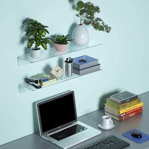 Étagère <span class=keywords><strong>de</strong></span> rangement murale en acrylique, transparente, flottante, pour collection <span class=keywords><strong>de</strong></span> figurines, livres Photo, plantes - Product Image 4