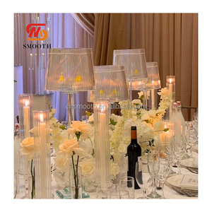 Centre de table de mariage <span class=keywords><strong>en</strong></span> cristal de luxe SMOOTH, <span class=keywords><strong>grand</strong></span> chandelier <span class=keywords><strong>en</strong></span> <span class=keywords><strong>verre</strong></span> pour décoration de table - Product Image 1
