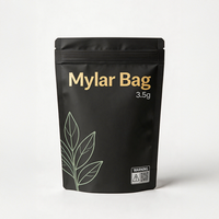 Sacs Mylar personnalisés en gros, imprimés sur mesure, 3,5 g, avec barrière en feuille multicouche, étanches à l'humidité et préservant l'arôme