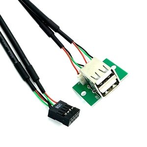 Myd3043 kép USB2.0 trường hợp máy tính bảng điều khiển phía trước cáp cho máy tính tất cả trong một máy tính - Product Image 1