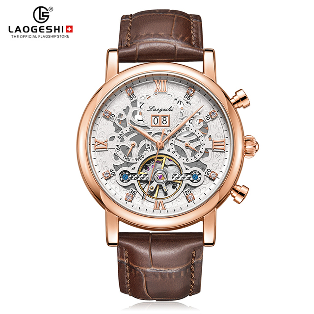 Automatic Watch Custom Logo Man Glow in Dark Watch Calendar Skeleton for Mens Diamond Watches Golden Wrist Luxury Tourbillon