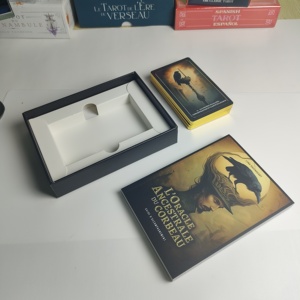 Venta <span class=keywords><strong>de</strong></span> cartas <span class=keywords><strong>de</strong></span> Tarot con impresión <span class=keywords><strong>de</strong></span> papel personalizado y oráculos con guía Rider Waite Tarot Card Ma Zai Fei Gold Foil Card - Product Image 2