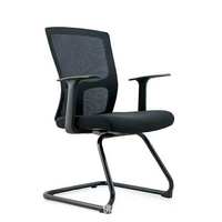 Silla de Oficina Ejecutiva Giratoria Ajustable en Altura con Base de Acero Inoxidable Resistente y Malla Transpirable