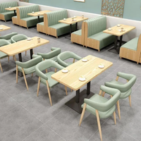 Combinaison de table et de chaise de canapé de conception moderne pour des salons de desserts de cafés-pour des restaurants de thé de lait