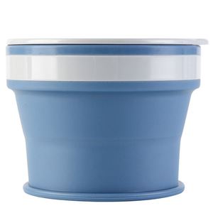 Tasse pliable portable en silicone pour camping en extérieur, bouteille télescopique de voyage pour café expresso et bain de bouche, à boire directement - Product Image 1