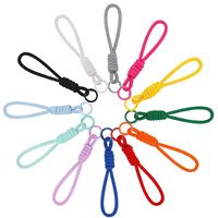 Cordon de téléphone portable créatif et original, porte-cartes, porte-passe d'embarquement, porte-clés pour sac à dos, motif animal, en corde tressée colorée