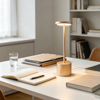 Lámpara de Mesa LED Táctil Recargable Moderna, Inalámbrica, de Aluminio, con Salida USB y Función de Banco de Energía para Restaurante, Hotel, Bar