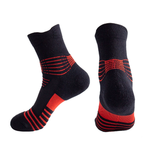 Chaussettes de sport épaisses à fond en tissu éponge, anti-friction, pour le basketball, entraînement en extérieur, en mesh, absorbant la transpiration, désodorisantes - Product Image 3