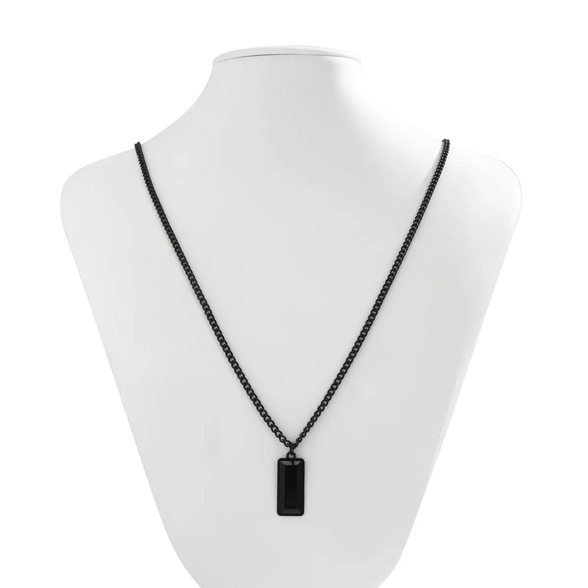 SHIXIN Punk Black Link Chain Necklace - Statement Men's Jewelry