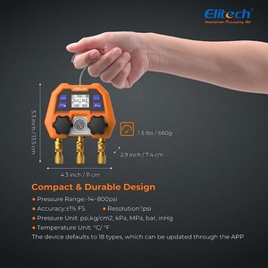 पोर्टेबल मिनी रेफ्रिजरेटर डिजिटल कई गुना गेज प्रशीतन गैस डिजिटल दबाव गेज - Product Image 5