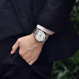 Montre à quartz Pagani Design pour homme, bracelet en acier inoxydable, chronographe, étanche 30 m, analogique, mode décontractée - Product Image 4