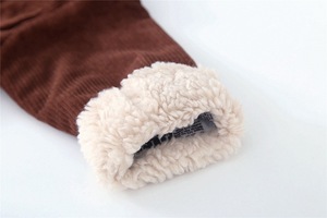 Giacca Invernale Trapuntata in Stile Coreano, in Velluto a Coste Ecologico e Traspirante, Cappotti per Bambini e Bambine - Product Image 6