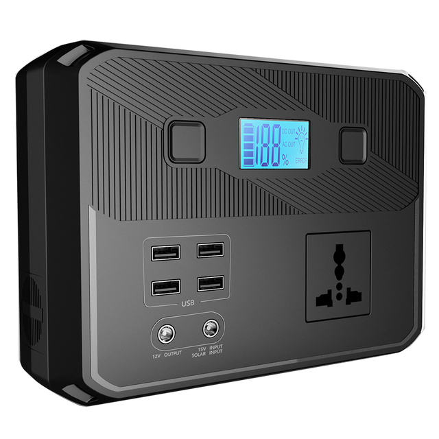 Solar Power System 200W Lifepo4 UPS Energy Storage Battery / Mini Solar Power Bank Outdoor Portable Power Station