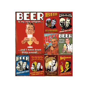 Decoration Retro Vintage Metal Wall Tin <strong>Sign</strong> <strong>Beer</strong> - Product Image 1