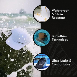 Casquettes de golf à 5 panneaux, non décolorantes, en polyester imperméable, avec patch brodé personnalisé, perforation au laser, snapback avec cordon - Product Image 6