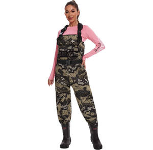 Cuissarde de chasse en néoprène cloutée imperméable TOPIND avec bottes en caoutchouc isolées 600G - Product Image 1